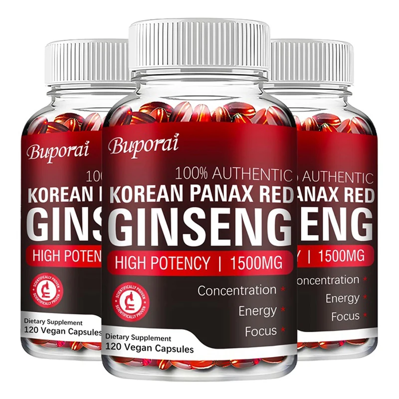 Cápsulas de ginseng Panax rojo - Ginger Tea reseña y precio