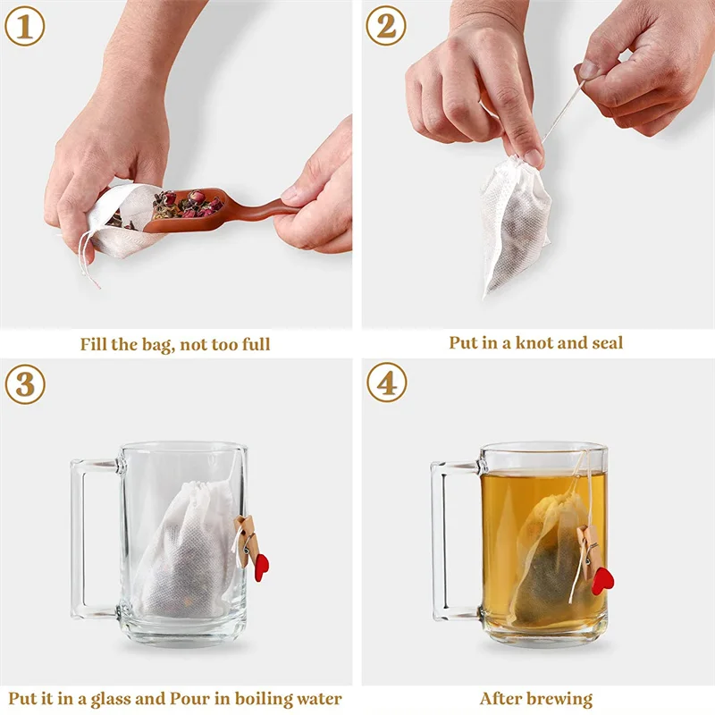 Bolsas de té desechables, bols - Chamomile Tea reseña y precio